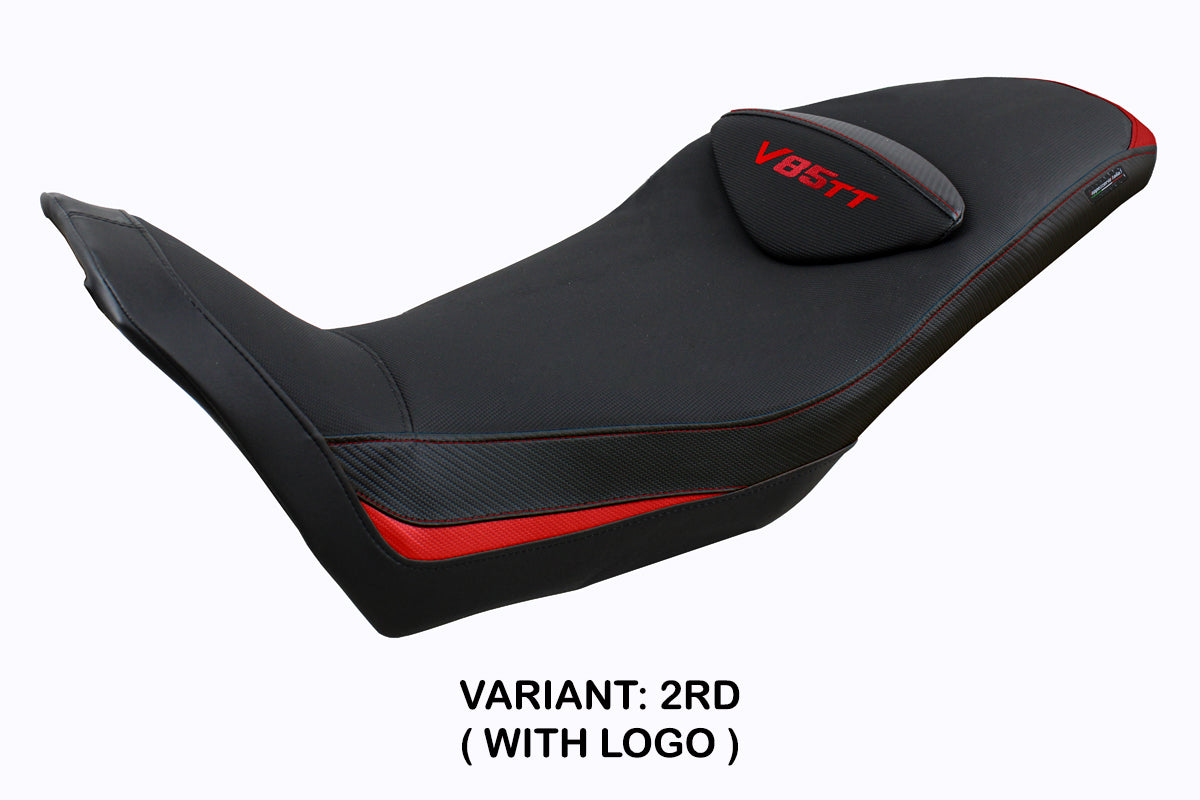 Moto Guzzi V85TT 2019-2025 Seat Cover Tappezzeria Italia in Red and Black