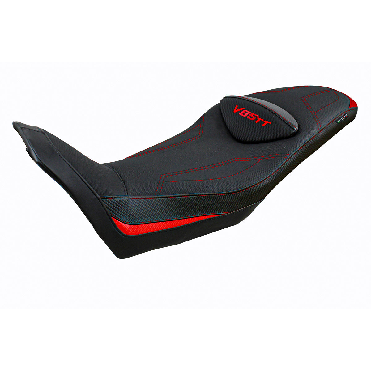 Moto Guzzi V85TT 2019-2025 Seat Cover Tappezzeria Italia Comfort in Red and Black