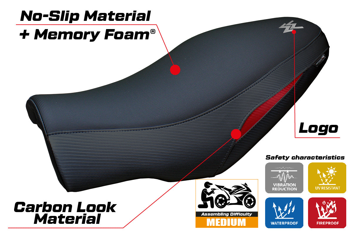 Moto Morini Seiemmezzo 2022-2025 Seat Cover Tappezzeria Italia Comfort Dark Red