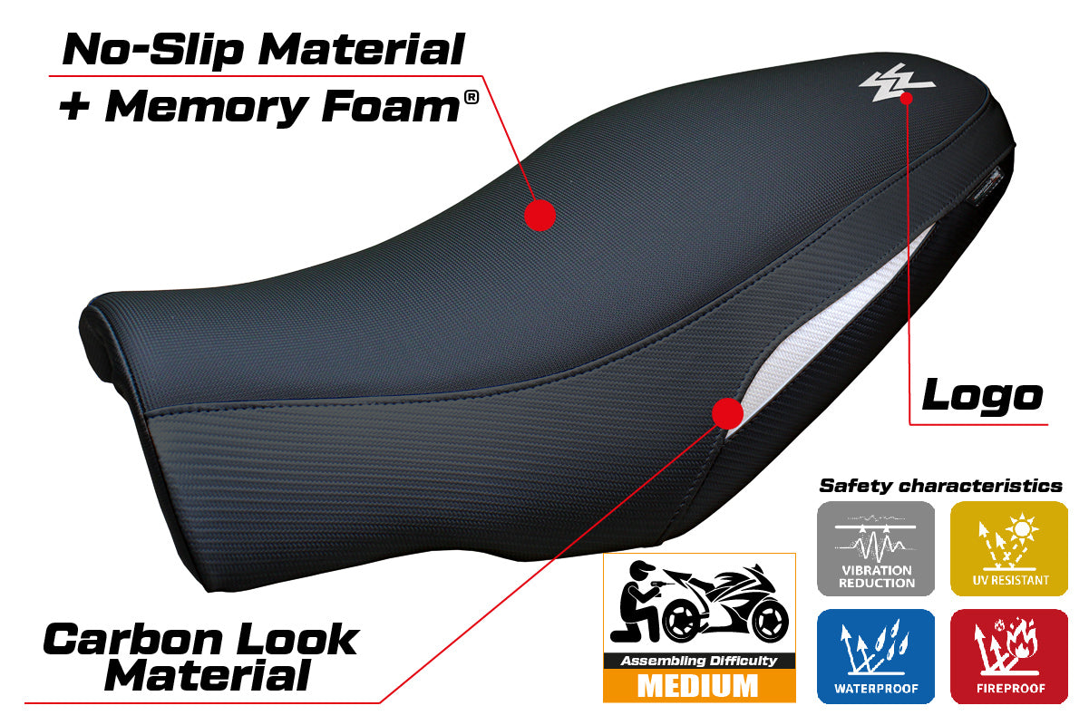 Moto Morini Seiemmezzo 2022-2025 Seat Cover Tappezzeria Italia Comfort in White