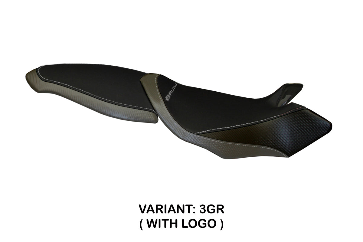 MV Agusta Brutale 990R 1078R 1090RR 2007-2015 Seat Cover Tappezzeria in White Grey and Black