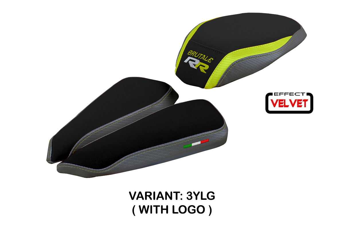 MV Agusta Brutale 1000RR 2020-2025 Seat Cover Tappezzeria Italia in Yellow Grey