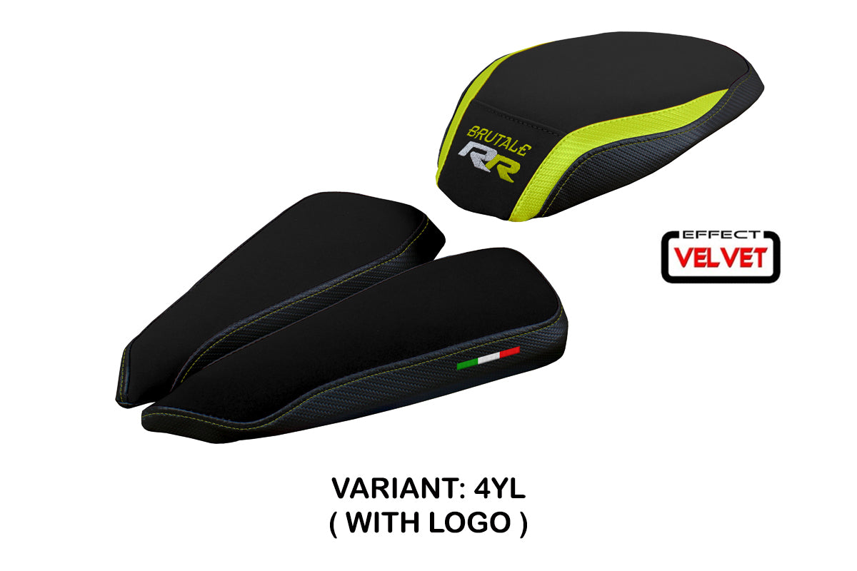MV Agusta Brutale 1000RR 2020-2025 Seat Cover Tappezzeria Italia in Yellow and Black