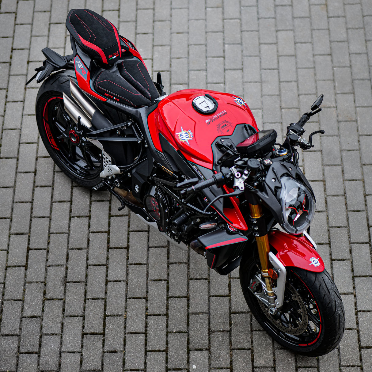 MV Agusta Brutale 1000RR 2020-2025 Seat Cover Tappezzeria Italia Comfort in Black