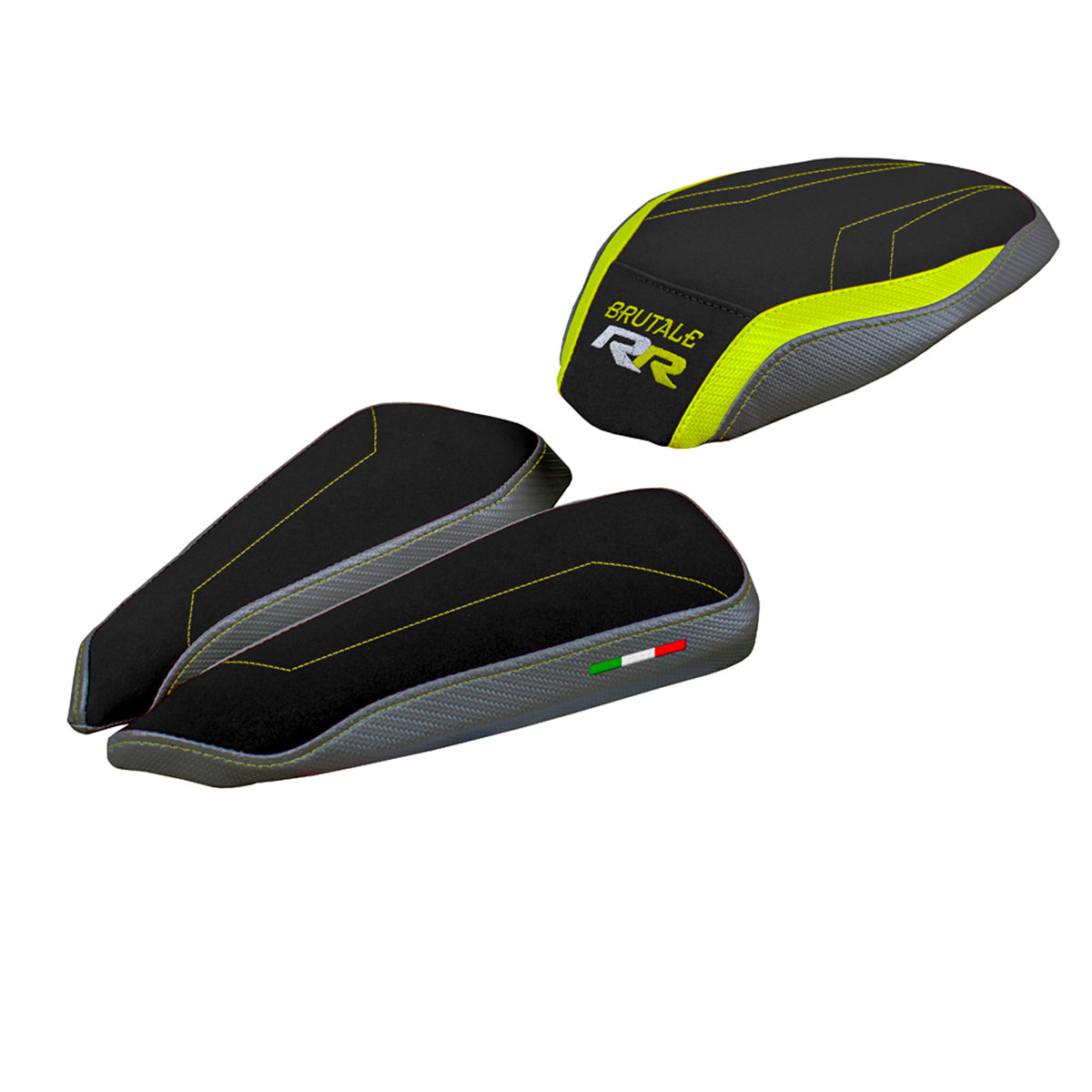 MV Agusta Brutale 1000RR 2020-2025 Seat Cover Tappezzeria Italia Comfort in Yellow and Grey