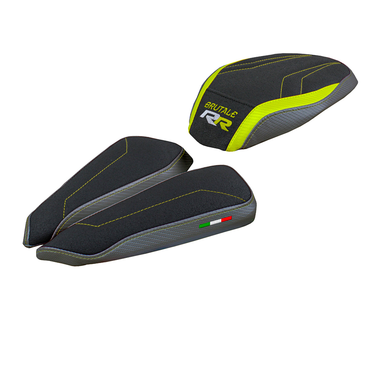 MV Agusta Brutale 1000RR 2020-2025 Seat Cover Tappezzeria Italia Ultragrip in Yellow and Grey