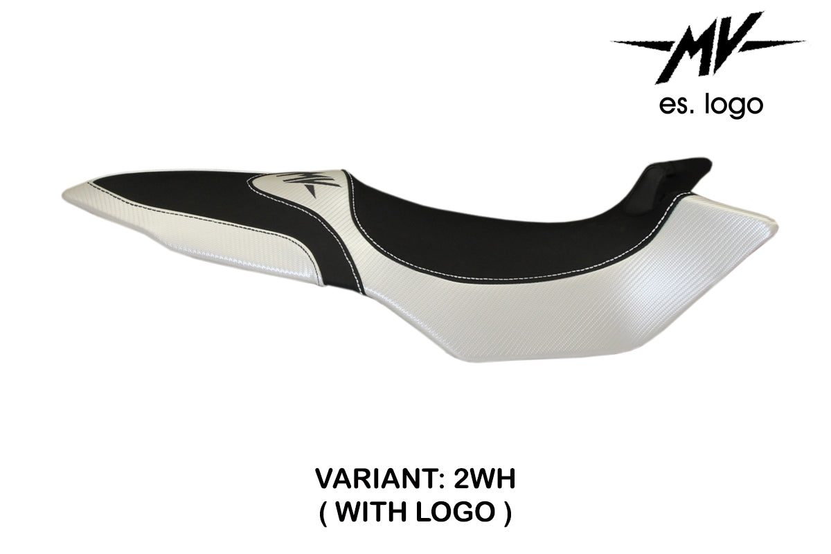MV Agusta Brutale 675 800 2012-2015 Seat Cover Tappezzeria Italia in White