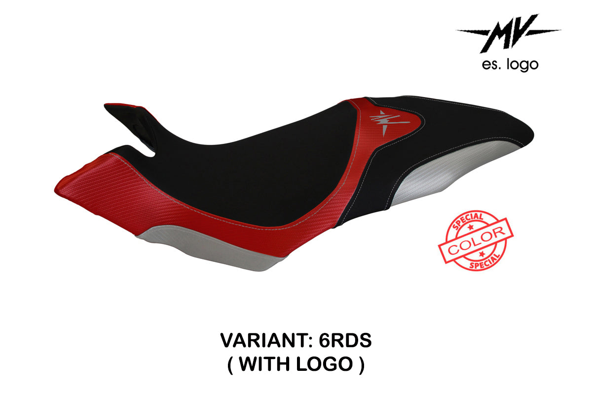 MV Agusta Dragster 800 2014-2018 Seat Cover Tappezzeria Italia in Red and Silver