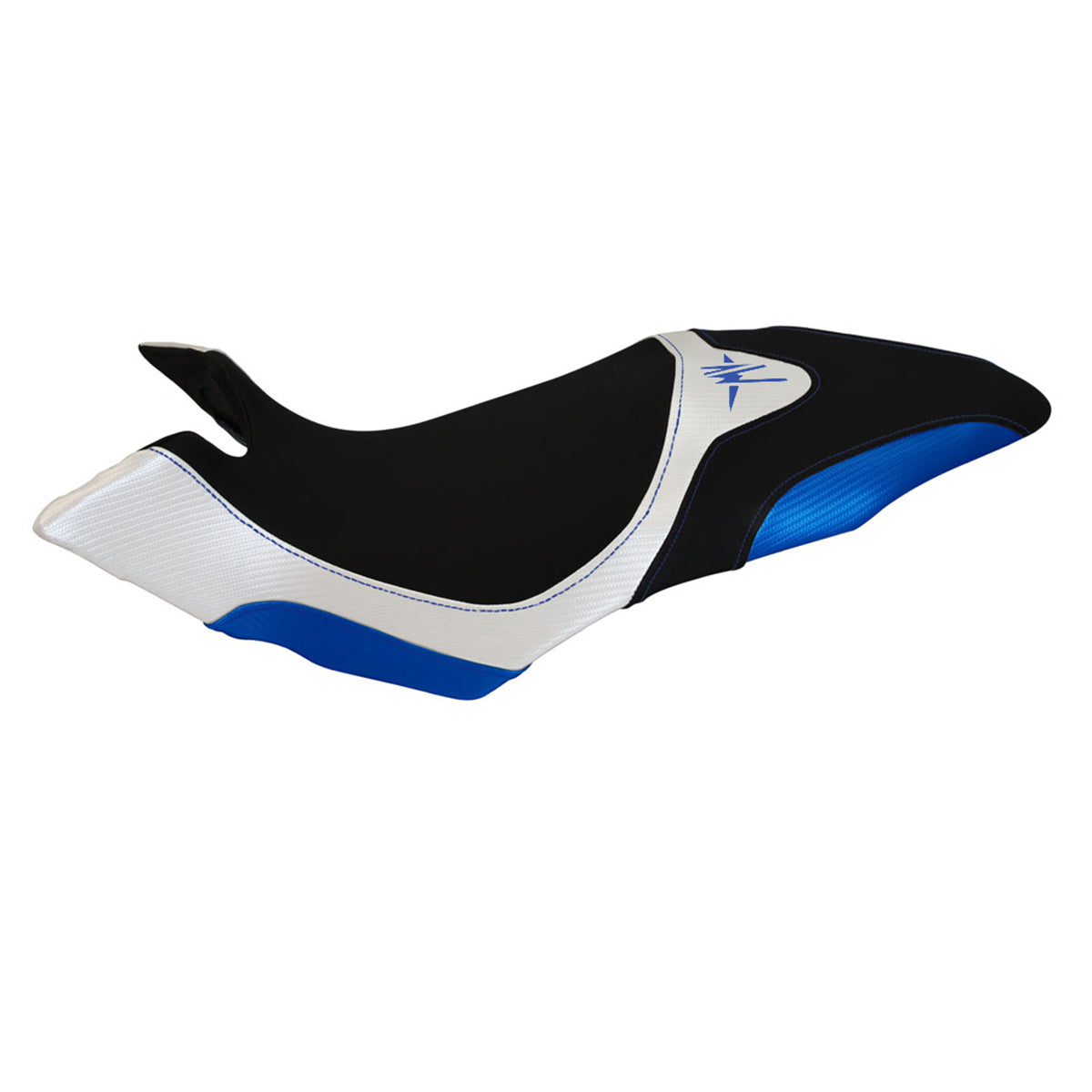 MV Agusta Dragster 800 2014-2018 Seat Cover Tappezzeria Italia in White and Blue