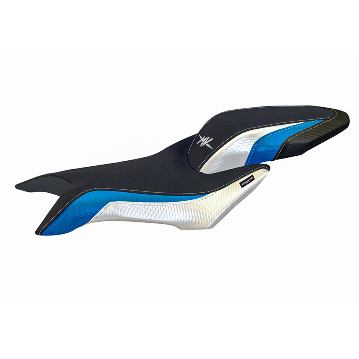 MV Agusta Brutale 800 2016-2025 Seat Cover Tappezzeria Italia in White and Blue