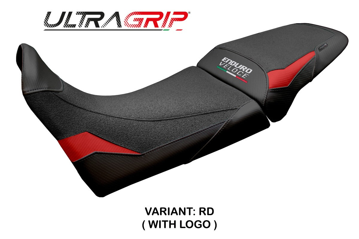 MV Agusta Enduro Veloce 2024-2025 Seat Cover Tappezzeria Ultragrip Red Black