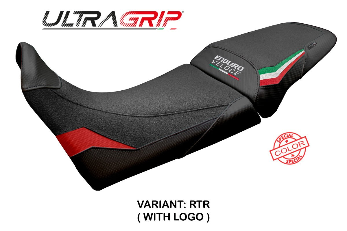MV Agusta Enduro Veloce 2024-2025 Seat Cover Tappezzeria Ultragrip Red Ita