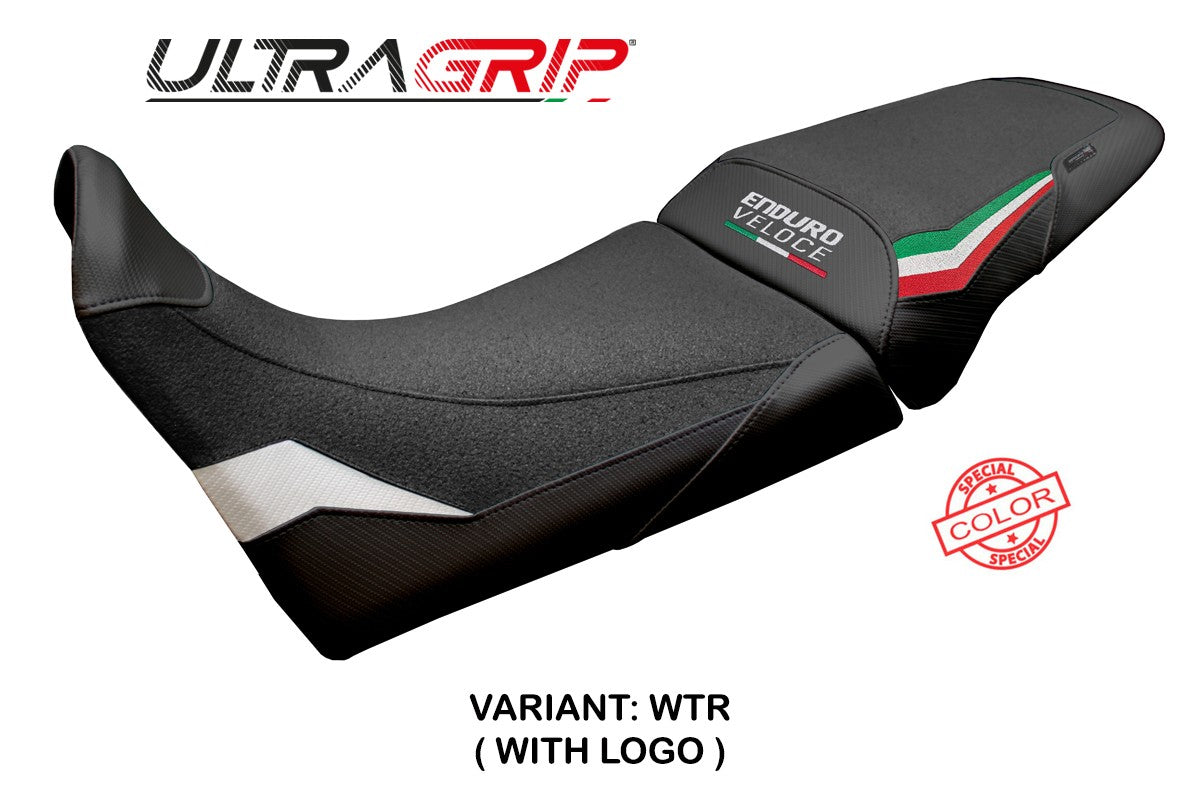 MV Agusta Enduro Veloce 2024-2025 Seat Cover Tappezzeria Ultragrip White Ita