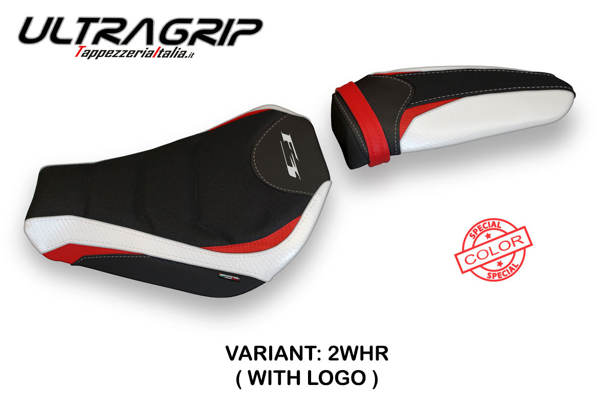 MV Agusta F3 2012-2025 Seat Cover Tappezzeria Italia Ultragrip in White and Red