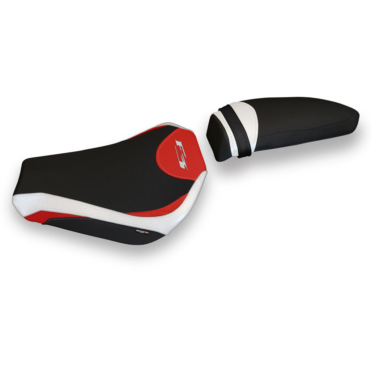 MV Agusta F3 2012-2025 Seat Cover Tappezzeria Italia Comfort in White and Red