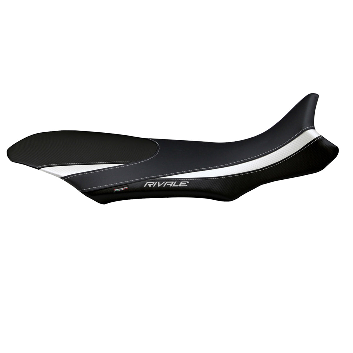 MV Agusta Rivale 800 2013-2018 Seat Cover Tappezzeria Italia in White and Black