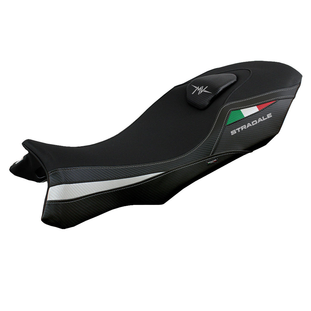 MV Agusta Stradale 800 2015-2017 Seat Cover Tappezzeria Italia in White and Black