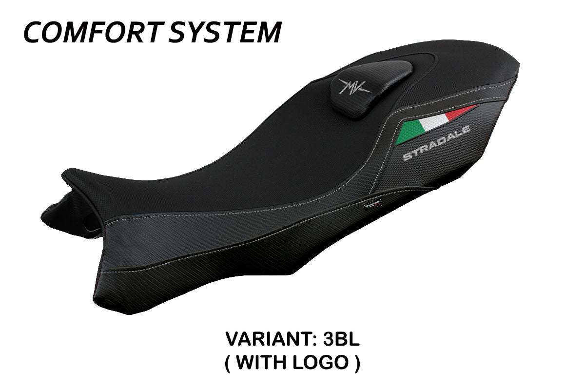MV Agusta Stradale 800 2015-2017 Seat Cover Tappezzeria Italia Comfort in Black