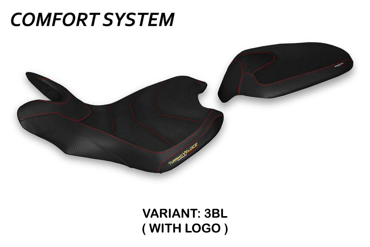 MV Agusta Turismo Veloce 2021-2025 Seat Cover Tappezzeria Italia Comfort in Black