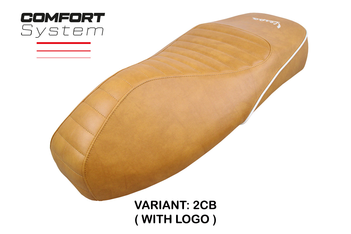 Vespa GTS 125 150 300 2009-2024 Seat Cover Tappezzeria Italia Comfort in Camel