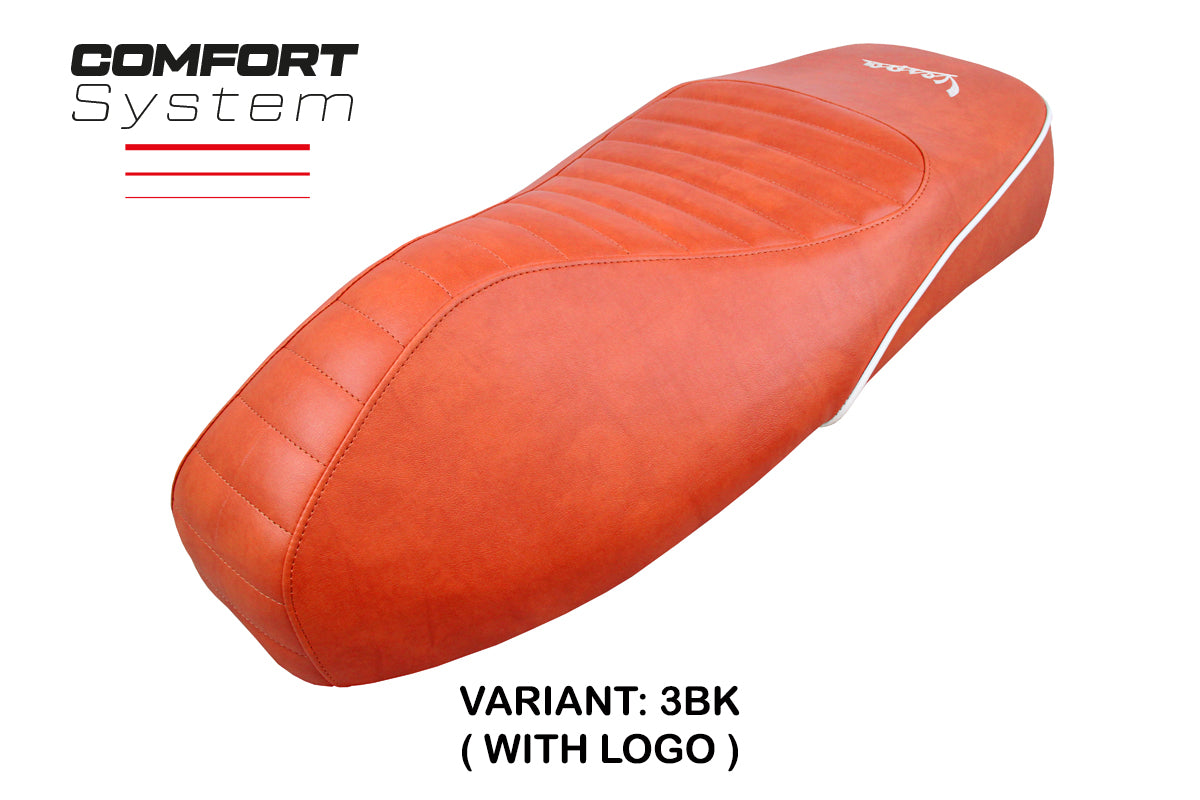 Vespa GTS 125 150 300 2009-2024 Seat Cover Tappezzeria Italia Comfort in Brick