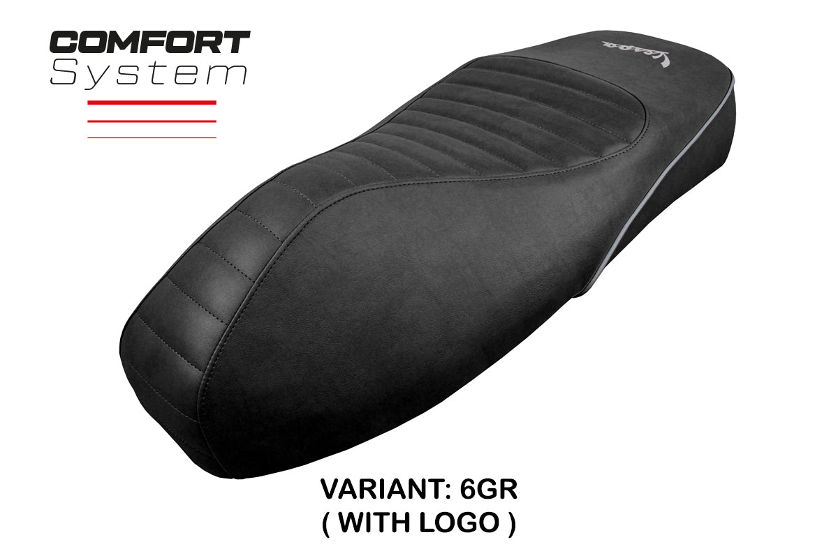 Vespa GTS 125 150 300 2009-2024 Seat Cover Tappezzeria Italia Comfort in Grey