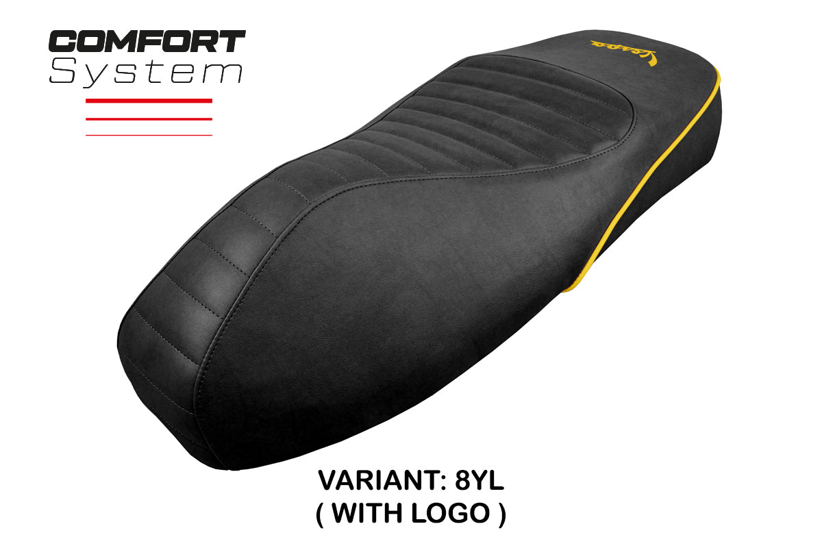 Vespa GTS 125 150 300 2009-2024 Seat Cover Tappezzeria Italia Comfort in Yellow