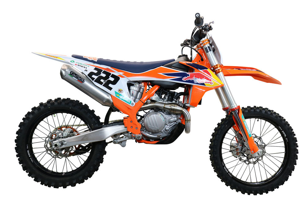 KTM SX-F 450 2020-2022 Exhaust GPR Full System Pentacross Inox