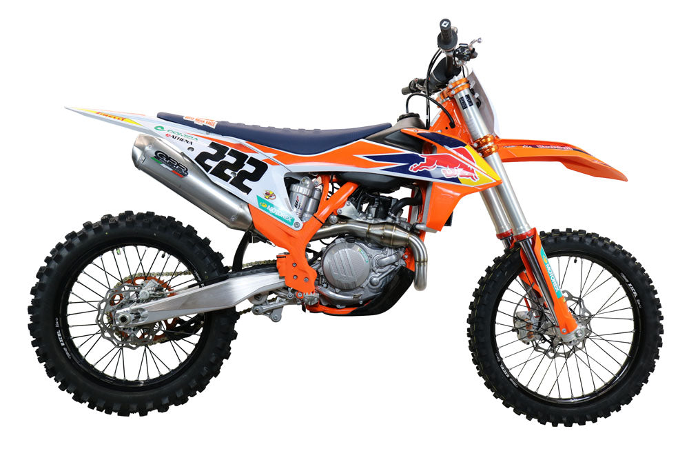 KTM XC-F 450 2019-2022 Exhaust GPR Full System Pentacross FULL Titanium