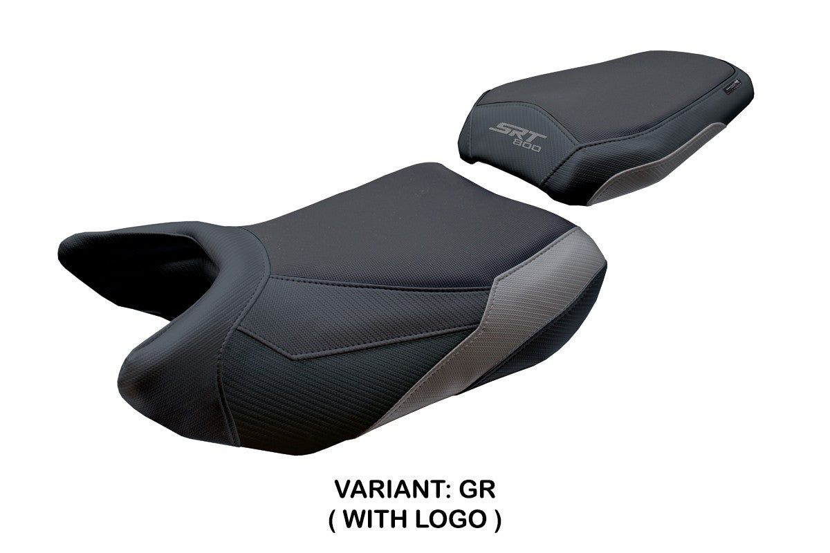QJ Motor SRT 800 X / S / SX 2023-2025 Seat Cover Tappezzeria Grey Black