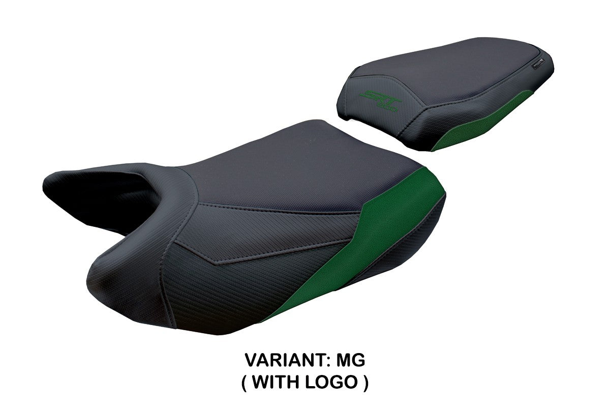 QJ Motor SRT 800 X / S / SX 2023-2025 Seat Cover Tappezzeria Army Green Black