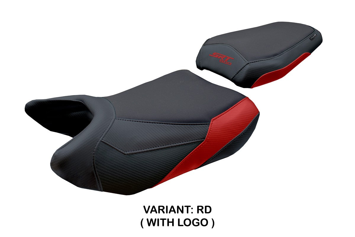 QJ Motor SRT 800 X / S / SX 2023-2025 Seat Cover Tappezzeria Red Black