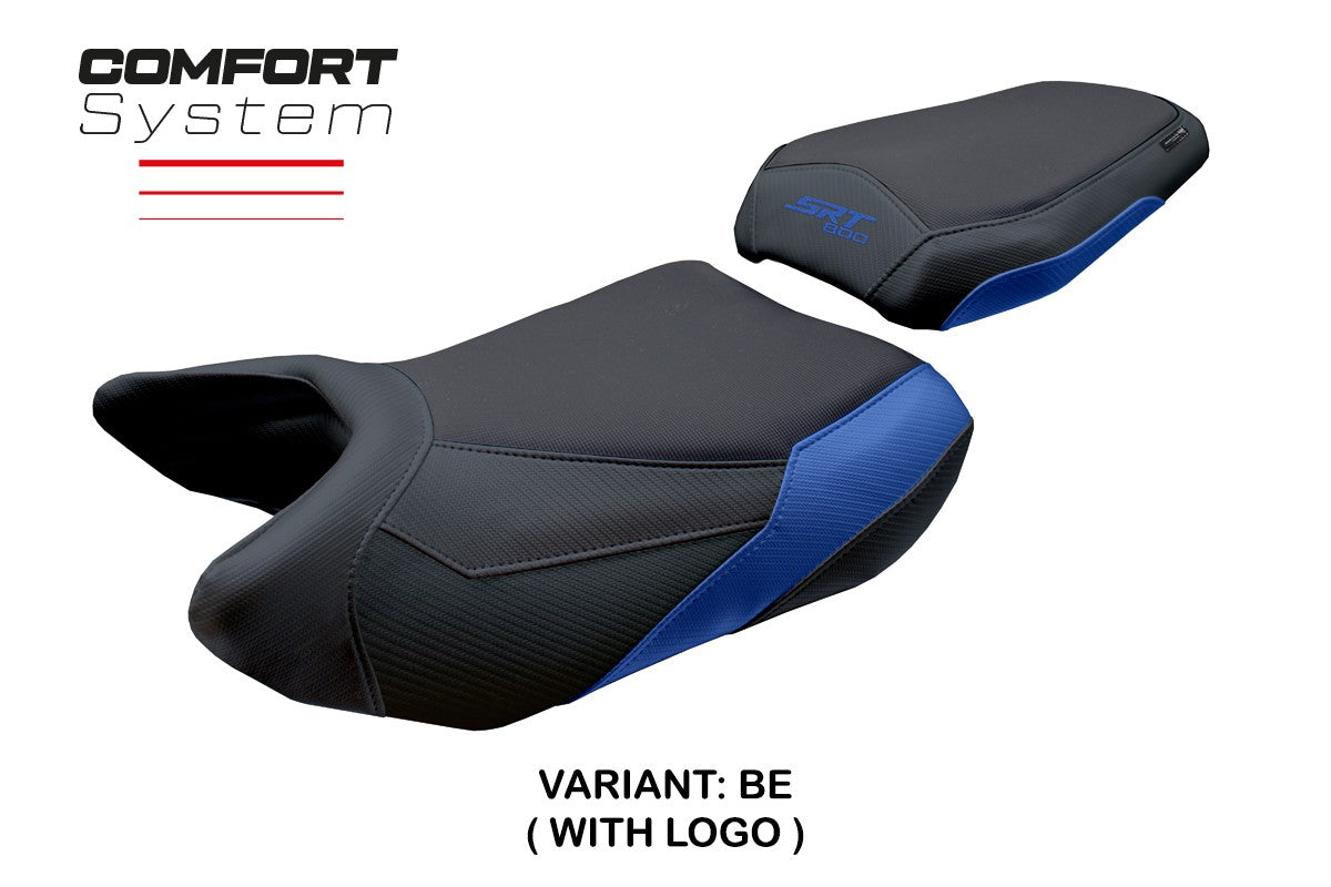 QJ Motor SRT 800 X / S / SX 2023-2025 Seat Cover Tappezzeria Comfort Blue Black