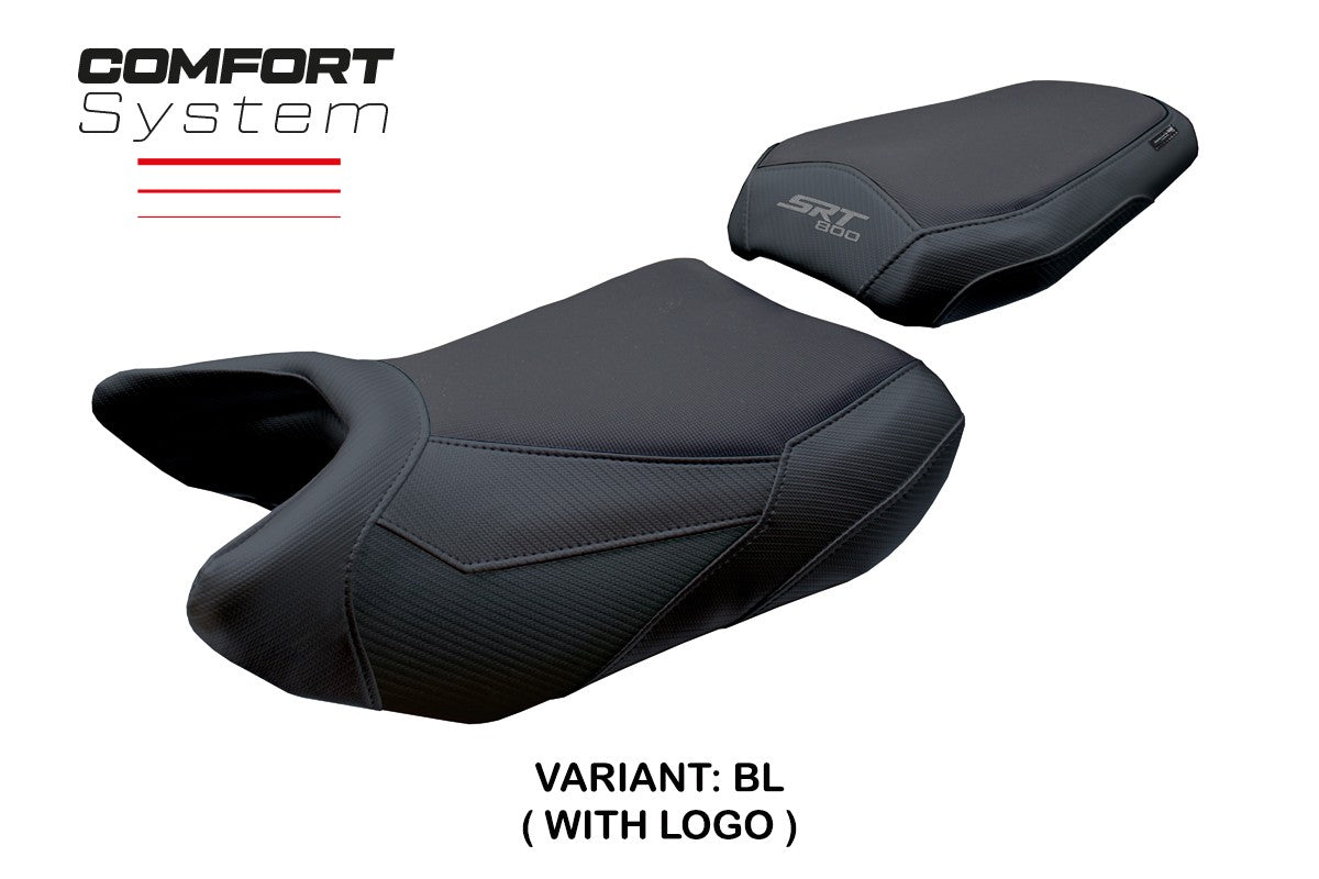 QJ Motor SRT 800 X / S / SX 2023-2025 Seat Cover Tappezzeria Comfort Black
