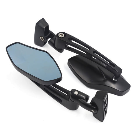 Billet Convex Universal Mirrors Black Anodized (Set of 2)