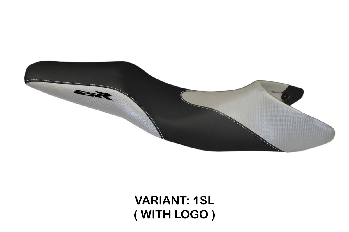 Suzuki GSR 600 2006-2011 Seat Cover Tappezzeria Italia in Silver and Black