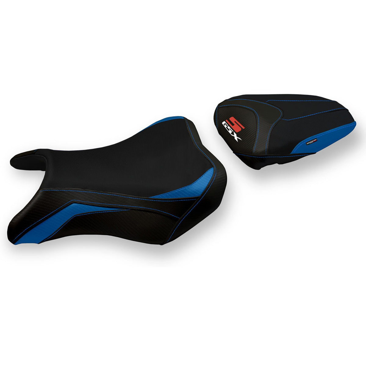Suzuki GSXS 750 2017-2021 Seat Cover Tappezzeria Italia in Blue and Black