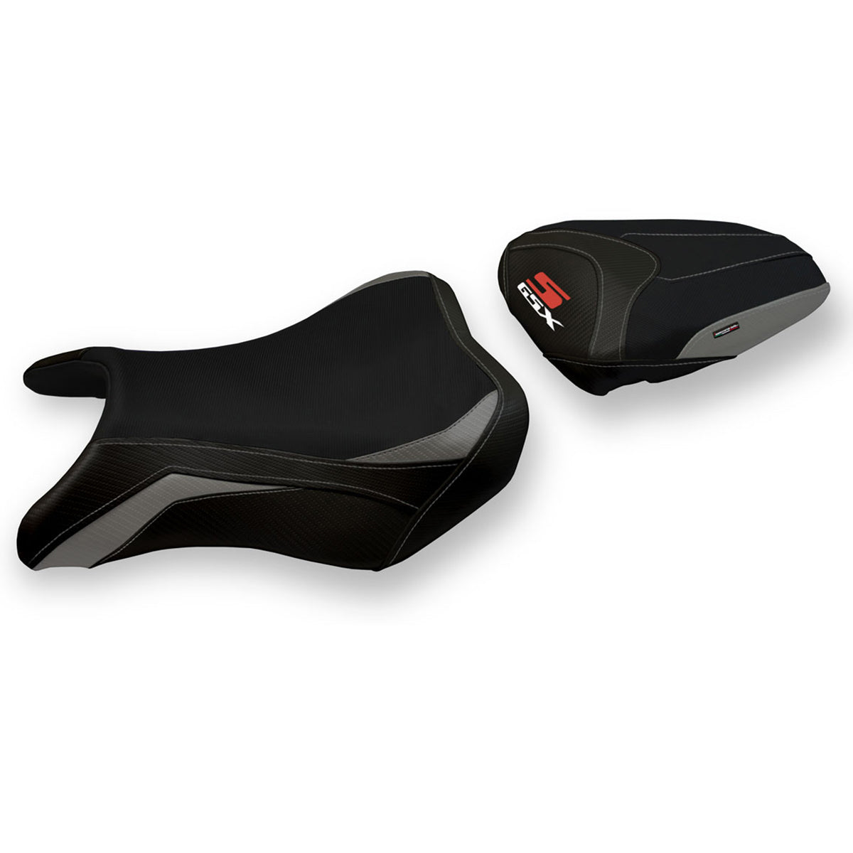 Suzuki GSXS 750 2017-2021 Seat Cover Tappezzeria Italia in Grey and Black