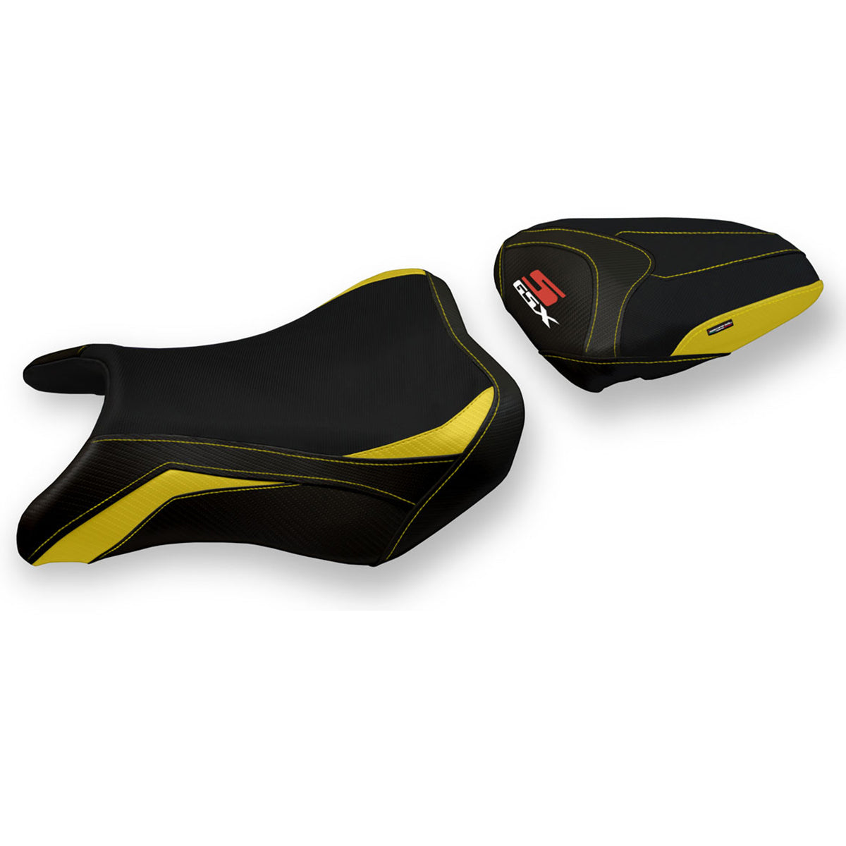 Suzuki GSXS 750 2017-2021 Seat Cover Tappezzeria Italia in Yellow and Black
