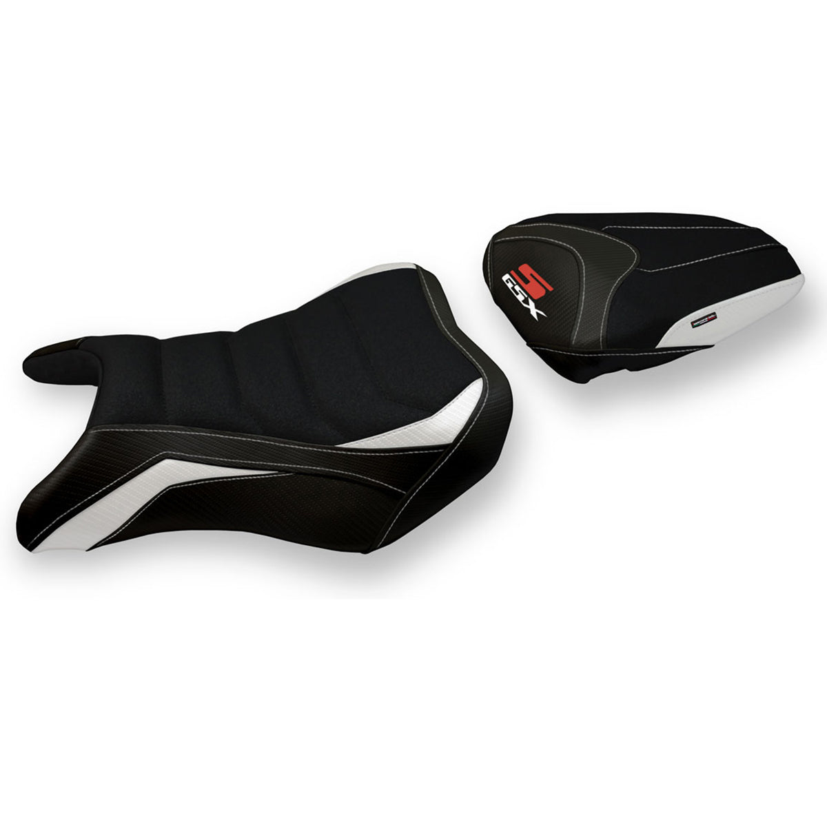 Suzuki GSXS 750 2017-2021 Seat Cover Tappezzeria Italia Ultragrip in White