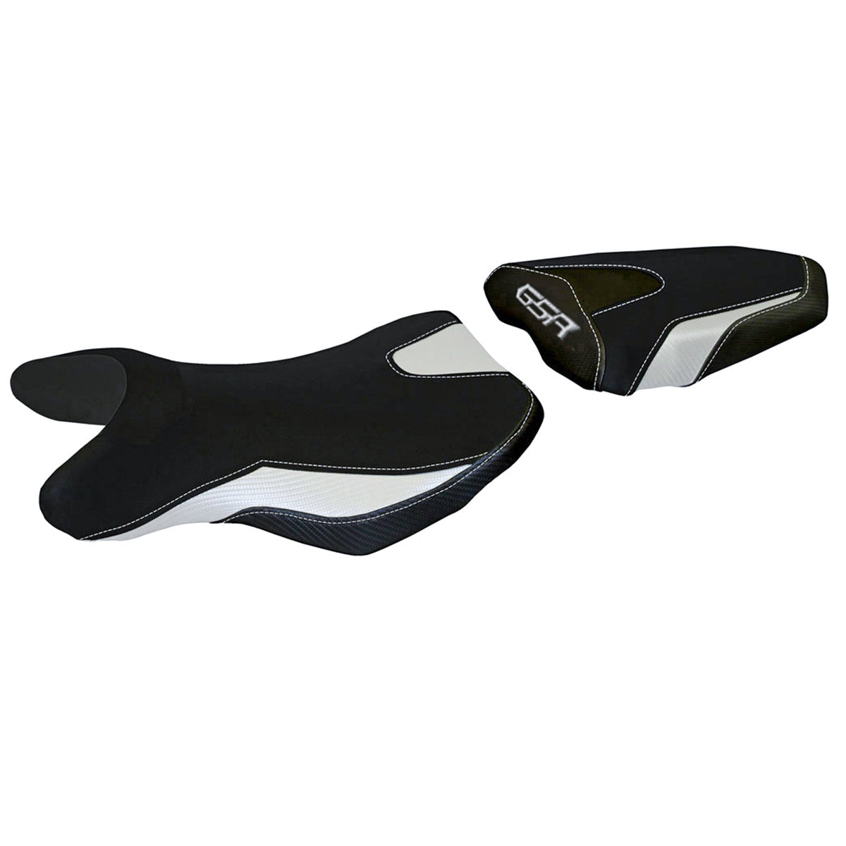Suzuki GSR 750 2010-2017 Seat Cover Tappezzeria Italia in White and Black