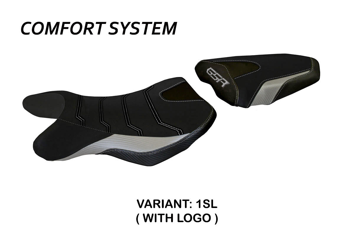 Suzuki GSR 750 2010-2017 Seat Cover Tappezzeria Italia Comfort in Silver