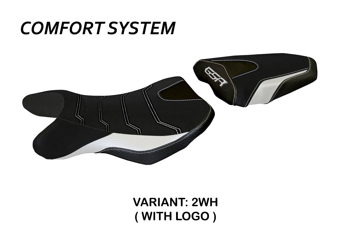 Suzuki GSR 750 2010-2017 Seat Cover Tappezzeria Italia Comfort in White