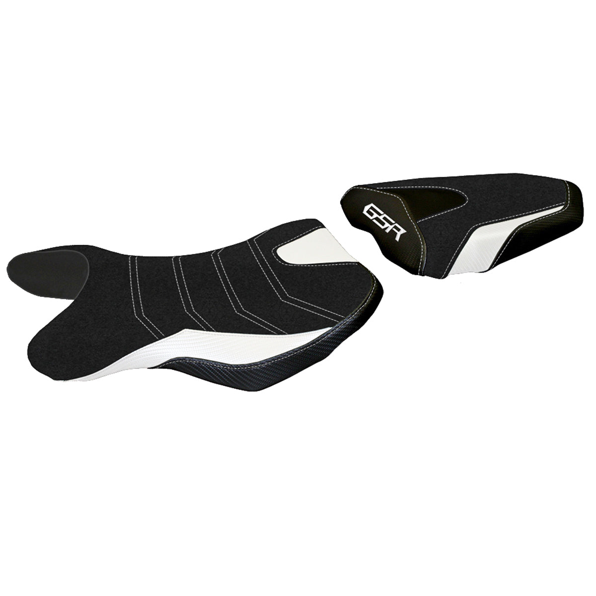 Suzuki GSR 750 2010-2017 Seat Cover Tappezzeria Italia Ultragrip in White