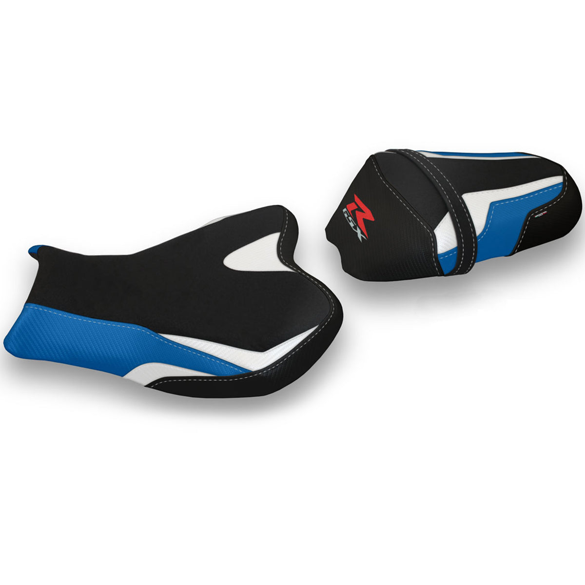 Suzuki GSXR 1000 2009-2016 Seat Cover Tappezzeria Italia in White, Blue and Black