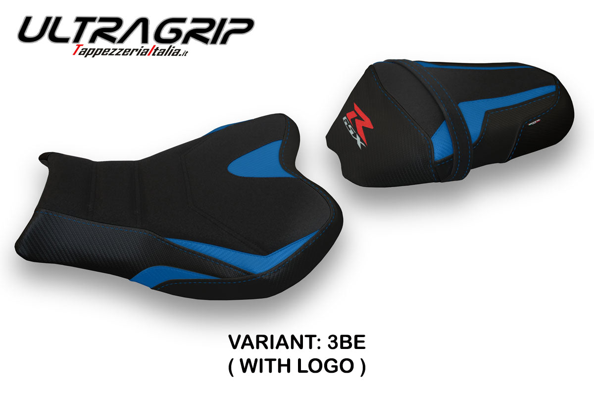 Suzuki GSXR 1000 2009-2016 Seat Cover Tappezzeria Italia Ultragrip in Blue and Black