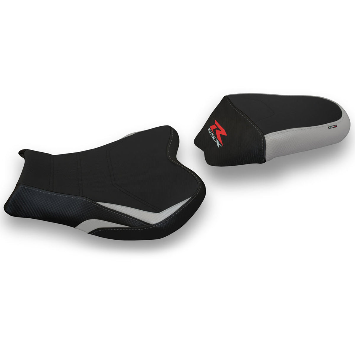 Suzuki GSXR 1000 2009-2016 Seat Cover Tappezzeria Italia Comfort in Silver and Black