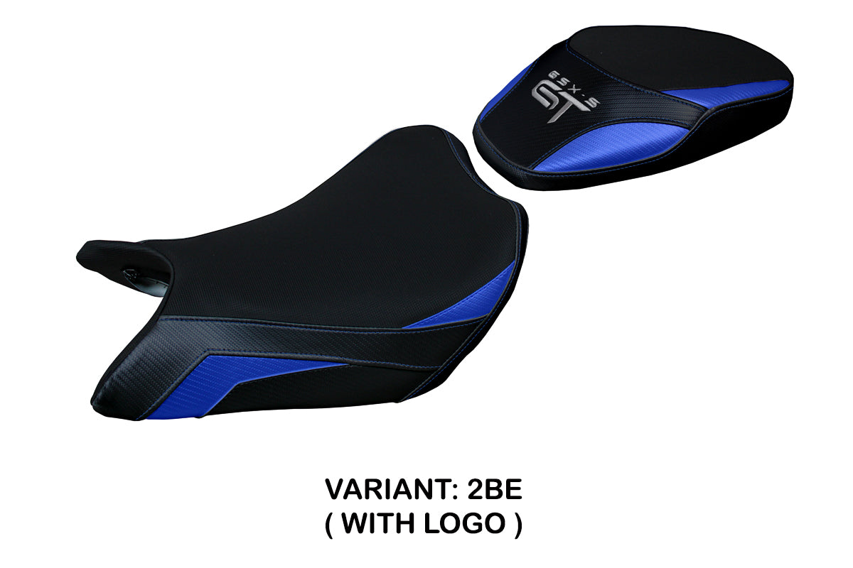 Suzuki GSXS 1000 GT 2021-2025 Seat Cover Tappezzeria Italia in Grey and Blue