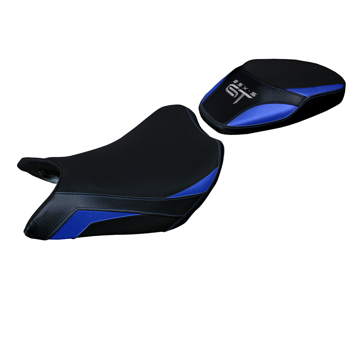 Suzuki GSXS 1000 GT 2021-2025 Seat Cover Tappezzeria Italia Comfort in Grey and Blue