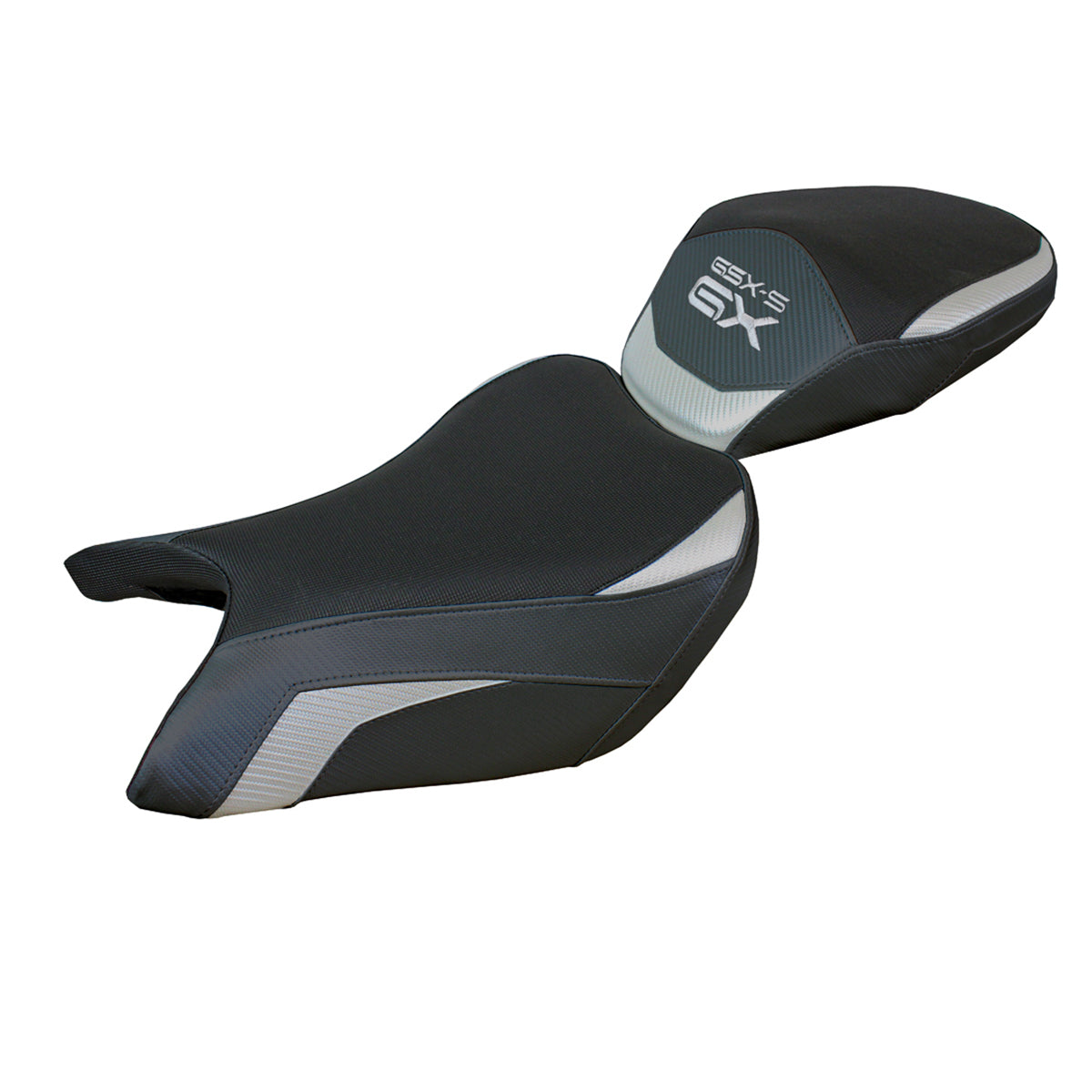 Suzuki GSXS 1000 GX 2024-2025 Seat Cover Tappezzeria Italia Comfort in Silver and Black